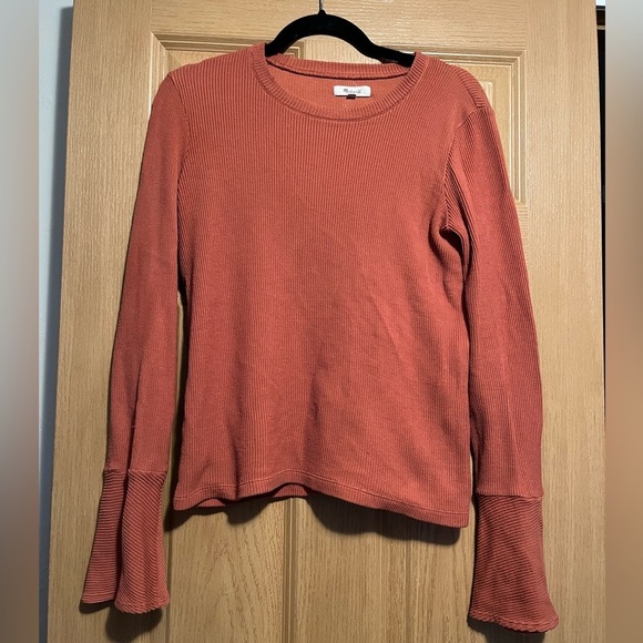 Madewell Burnt Orange Long-sleeve Top - Picture 2 of 11